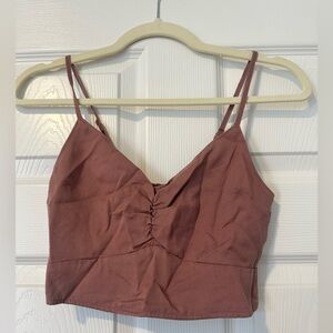 Abercrombie & Fitch Mauve Crop Top
